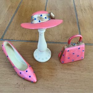 Vintage Classic Couture Collection With Mini Hat, Shoe & Handbag.